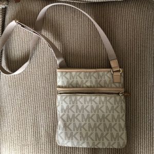 Cream MK crossbody bag